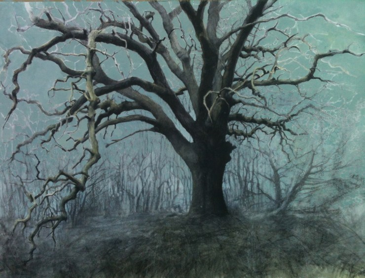 Charcoal and Acrylic 